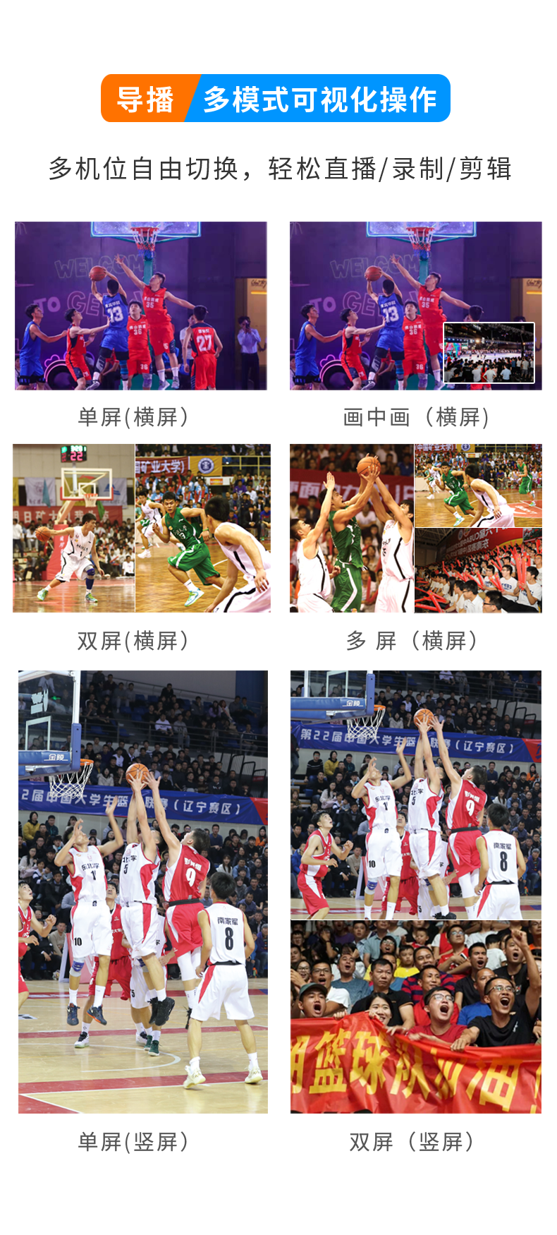 右拍G5体育赛事直播摄像头